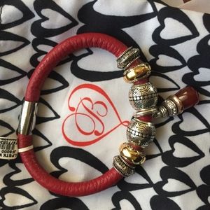 Brighton Marrakesh silver/gold/gem charm bracelet